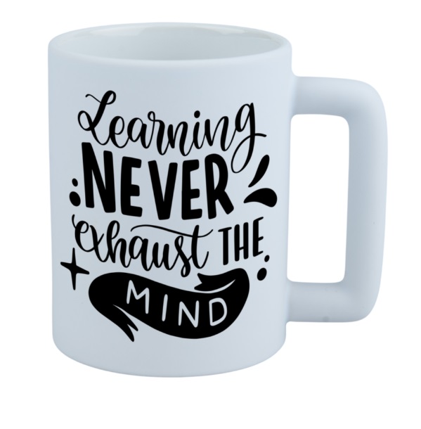 Coloured Matte Sublimation Mug - Rectangular Handle